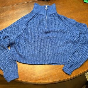 Divided Royal Blue Turtleneck Sweater